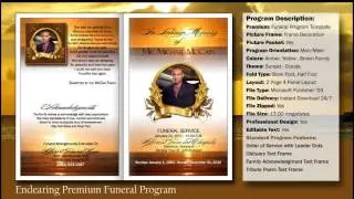 Уютный шаблон программы похорон | Funeralprinter.com