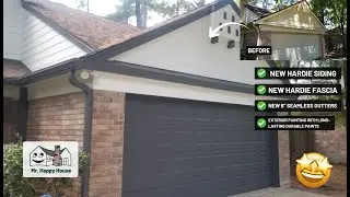 Incredible Exterior Transformation in The Woodlands, TX - New Siding, Soffit, Fascia, & Gutters