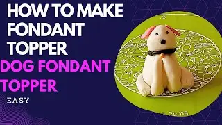How to make Dog Cake Fondant Topper|Easy Fondant Topper |Jungle Animal Fondant Topper
