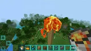 Accidentally gave a present in the forest Minecraft/ Случайно устроил пожар в лесу Майнкрафт