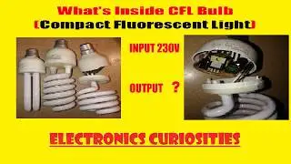 What's Inside CFL Bulb (Compact Fluorescent Light) and what's it's Input and Output Voltages.