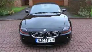 2004 (04) Bmw Z4 Cosmos Black Metallic, Black Leather, 18 Inch Alloys Air Con