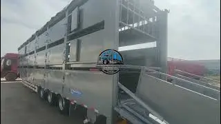Double-decker livestock semi-trailer, high-end customized animal transport trailer, Order Now!