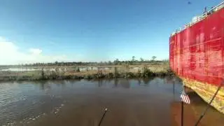 Moving Offshore Barge