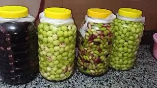 طريقة تخليل الزيتون الأخضر والأسود بكل سهولة