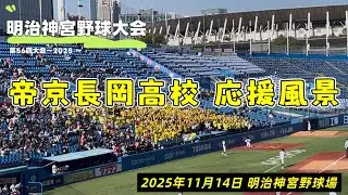20251114 帝京長岡高校（新潟）応援風景 現地映像  2025年明治神宮野球大会 1回戦