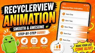 ANDROID - RECYCLERVIEW ANIMATION TUTORIAL IN JAVA