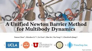 [SIGGRAPH 2022] A Unified Newton Barrier Method for Multibody Dynamics