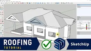 ✅ How to Create a Roof or Gabled Roof in SketchUp Pro - 2025