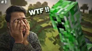 Playing MINECRAFT for the FIRST TIME EVER! (Gone Wrong😱)#1