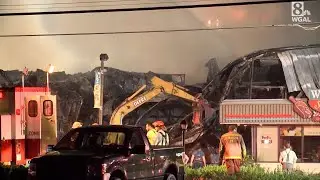 Video: Weaver Nut Company fire in Clay Township, Pa.