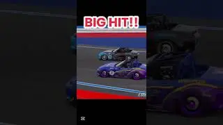 BIG IMPACT!! 😬😱 #racing #iracingofficial #week13 #carnage #iracing #simracing #simracer #crash