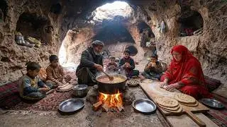 a day in the life of afghan cave dwellers | from freezing darkness to warm traditional feast