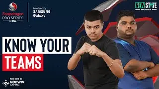 Know your Pros - Danav & Reaction | SPS NEW STATE MOBILE Challenger Finale