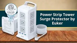 Power Strip Tower Surge Protector by Euker