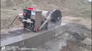 Electric floor saw machine cutting in India 