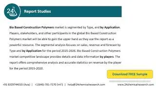 Bio Based Construction Polymers Market Insights and Forecast to 2026