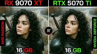 RTX 5070 Ti VS RX 9070 XT + Ryzen&trade; 7 9800X3D : TEST IN 20 GAMES