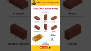 Brick And It's Parts Name #construction #brick #bricks #civilengineering #constructionlife #ytshorts