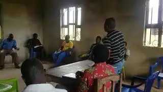 Baraka Natus in Dodoma Tanzania advising the society about lifestyle