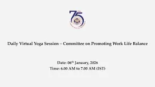 Virtual Yoga Session &ndash; Committee on Promoting Work Life Balance