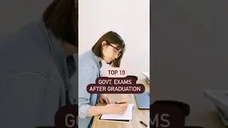 TOP 10 govt. Exams after Graduation 👩&zwj;🎓 | Read Captions #shortsfeed