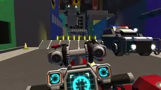 Scrap Mechanic - Cyberscrap police car jump