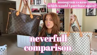 Louis Vuitton Neverfull Comparison | Monogram vs Azur Which Would I Repurchase?