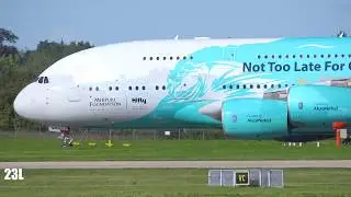 WELCOME! Hi Fly 9H-MIP A388 Save The Coral Reef Special Livery  5M2631CUN To MAN 02/09/2019