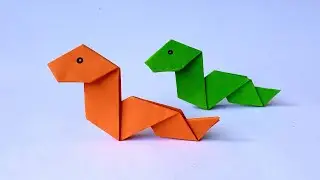 How to Make an Origami Toy Snake | DIY Paper Snake