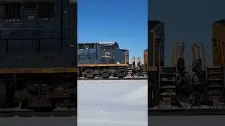 CSX train I161 rips through Erie, Pa with the long lived AC4400 #75 in the middle! February 2, 2026