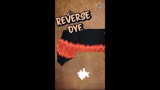 Reverse Dye Y on a Navy Blue T #Shorts