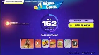 Fortnite_Segunda victoria dominguito 11 de enero 2026 con la t&iacute;a Gladiola