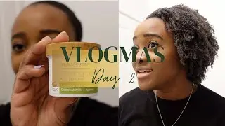 VLOGMAS Day 2 | Winter Hair Care Routine, Raw Sugar Hair Mask Product Review