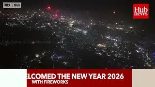 Tura Rings in New Year, Drone Captures Midnight Fireworks