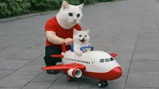 Cute Kitty Airplane Adventure 🐱✈️ | Fox Teased Her, Forest Escape & Best Friends Flying 