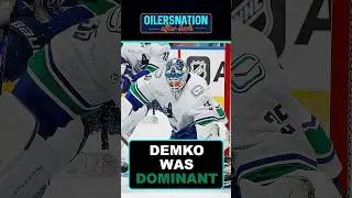 Thatcher Demko was dominant against the Oilers!