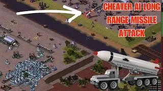 Red Alert 2  | CHEATER AI LONG RANGE MISSILE ATTACK |