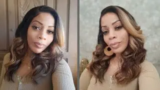 Парик Outre Perfect Hairline/Swoop Series Swoop 4 | Парик с кружевной передней частью | Drff Cara...