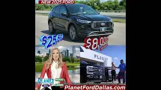 New 2025 Ford Escape ST-Line Plus | Only $25,690! | $8,000 OFF MSRP! | Ford Dealer in Dallas, TX