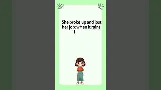 🌧️ 'When It Rains, It Pours': Why Do Bad Things Pile Up? #Shorts #learnenglishfast