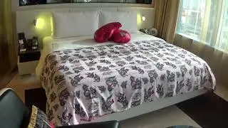 Tour of a guest room at the W Hotel, Bangkok, Thailand
