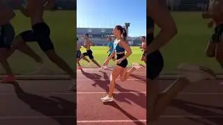 When the SPRINTER GIRL enters the MIDDLE-DISTANCE BOYS&rsquo; training 🔥💨  #run #running #sprint
