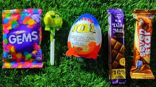 ASMR Most Popular Candys / some lots of colorful rainbow lollipop candy / unpacking chocolate eat