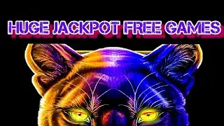16 FREE GAMES/ PROWLING PANTHER SLOT JACKPOT/ MAX BETS/ HIGH LIMIT