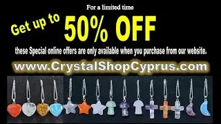 Special Online Offer of Crystal Pendants at www.CrystalShopCyprus.com