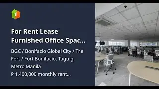 For Rent Lease Furnished Office Space BGC Taguig City 1000sqm