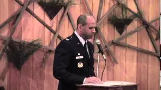 Colonel Ford (Moody AFB) speaking at Lake Park Chamber - 2014-02-06