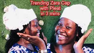 SIMPLE  CHURCH HEADWRAP🔥🥰//ZARA CAP IN JUST  3 MINUTES!! // DIY HEADGEAR (GELE)