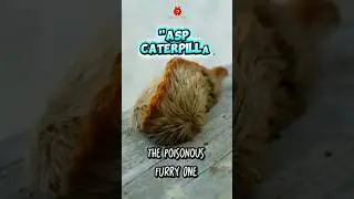 Asp Caterpillar: Cute But Dangerous. Don't Try to Touch It. #youtubeshorts #animals #wildlife